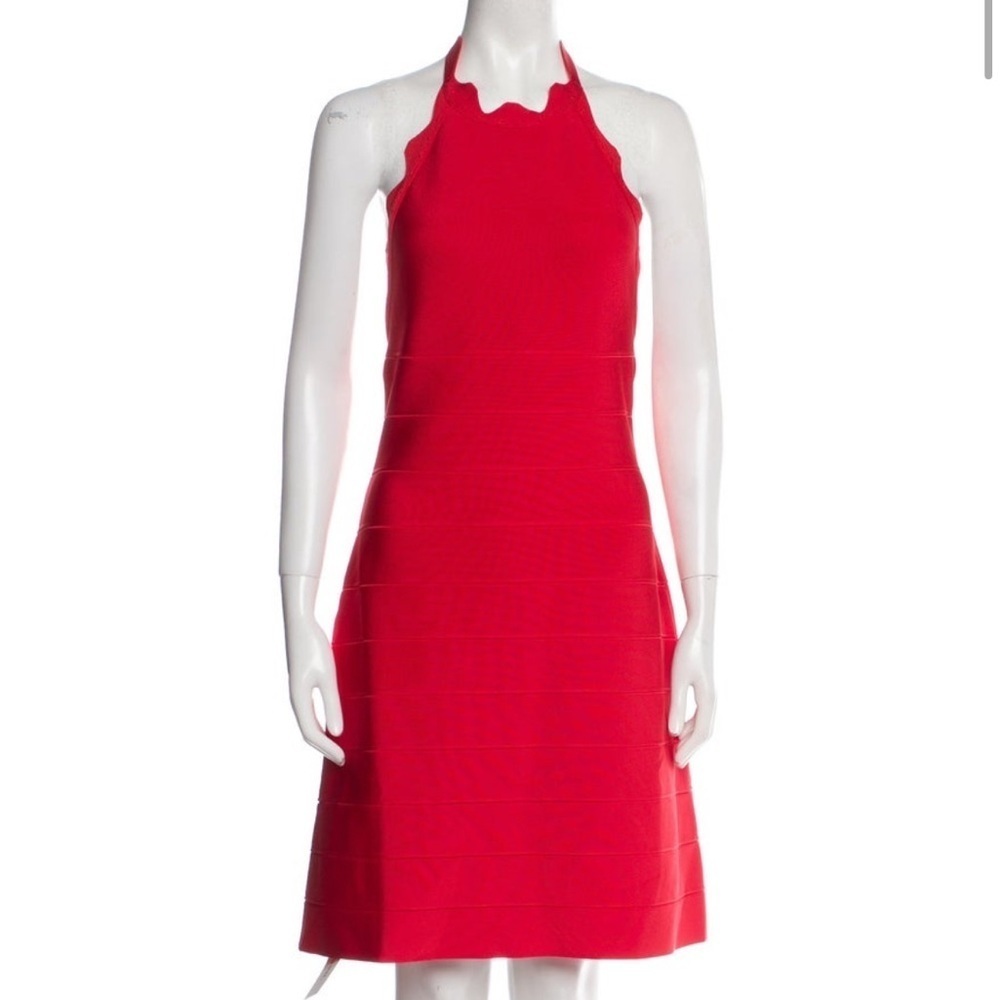Herve Ledger Red A line dress NWT